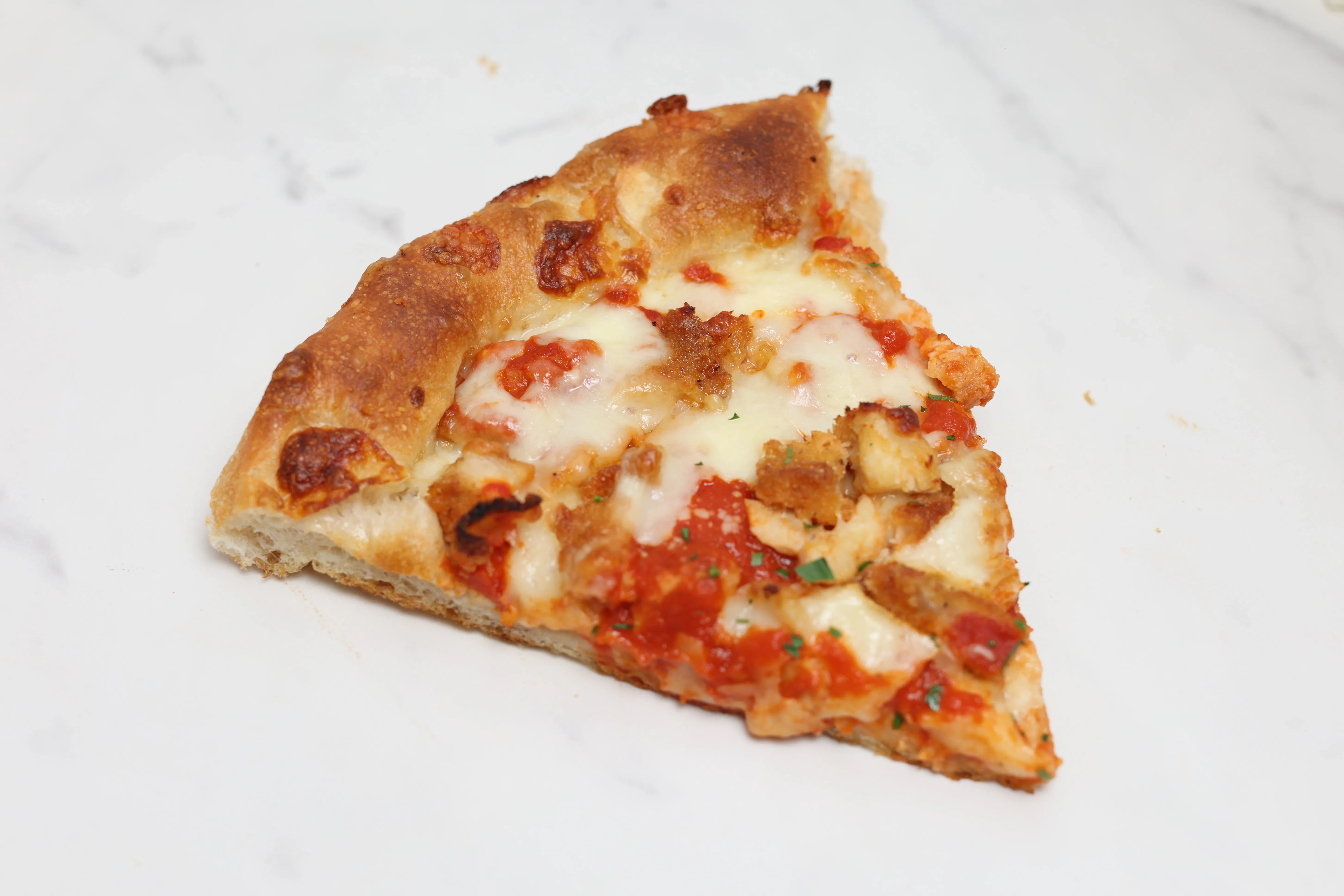 Chicken Parmigiana Deep Dish Pizza Slice