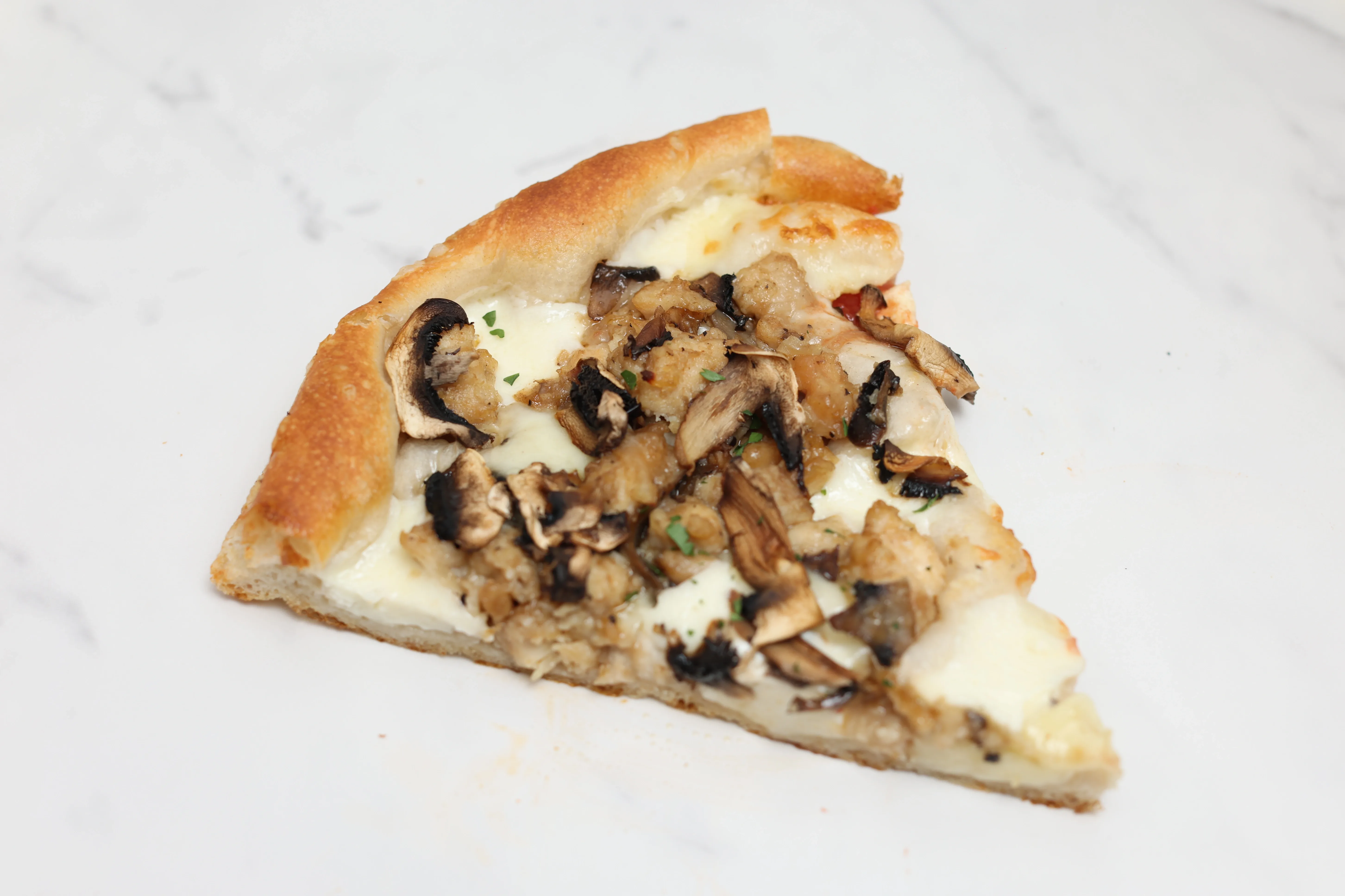 Chicken Marsala Deep Dish Pizza Slice